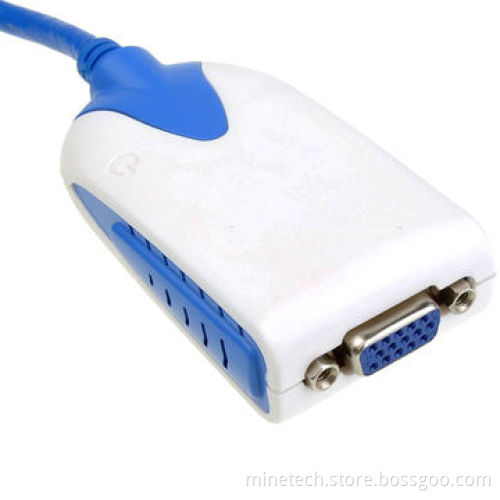 USB3.0 to VGA Graphics Adapter, Support win7/8, MAC, Supports Widescreen Full HD 1,080P Video Stream